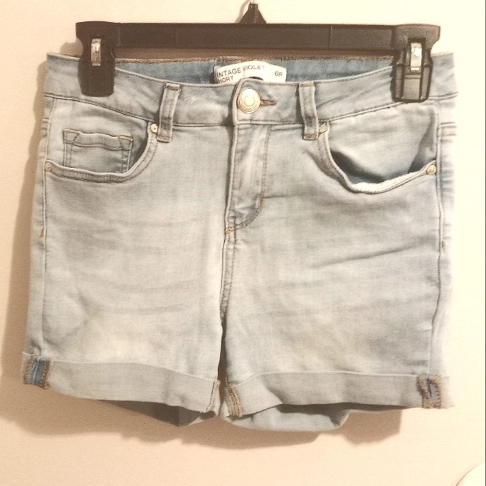 Women's Light Blue Denim Shorts